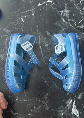 Koyu Mavi Tokalı Erkek Çocuk Sandalet - Görsel 2