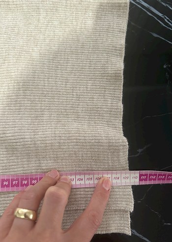 46 Beden ten rengi Renk Bej Örme Kadın Rahat Kesim Pantolon