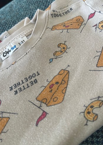 24-36 Ay Beden Erkek Çocuk Kahverengi Baskılı Triko Pijama