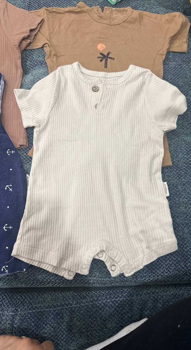 CİGİT marka Pastel Kahverengi Bebek Kısa Kollu Takım - Görsel 3