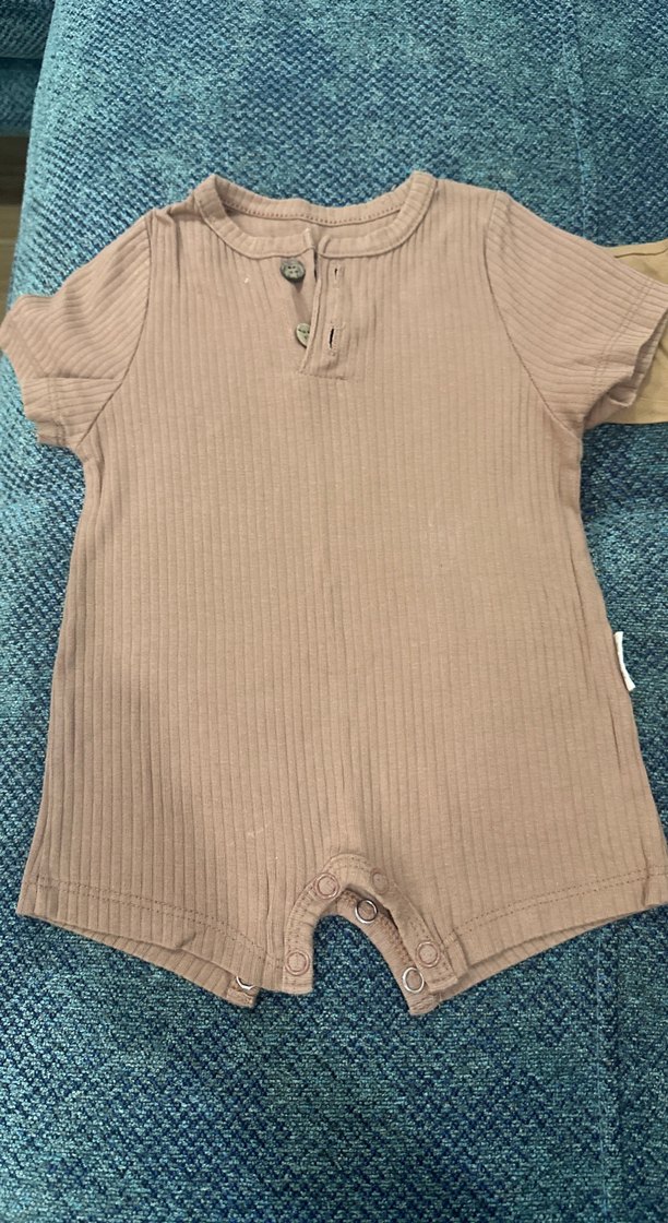 CİGİT marka Pastel Kahverengi Bebek Kısa Kollu Takım - Görsel 4