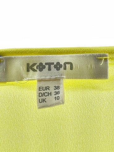 38 Beden sarı Renk Koton Bluz %70 İndirimli.