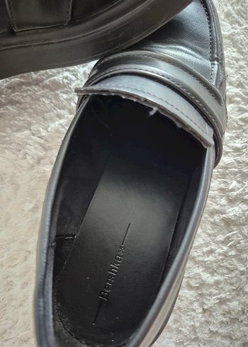 35 Beden Kadın Siyah Minimalist Topuklu Loafer