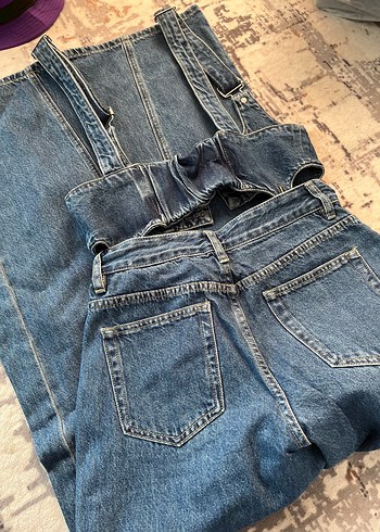 Twist Mavi Denim Onlu Kot Tulum