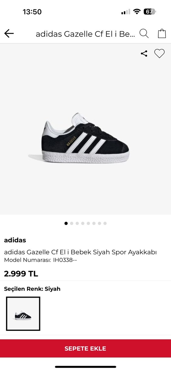 Adidas Gazelle ayakkabı - Görsel 5
