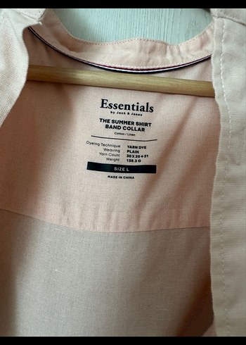 Jack&jones Bej erkek Keten Gömlek Uzun Kollu - Görsel 3