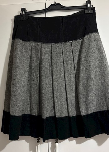 Gri pileli etek - Görsel 2