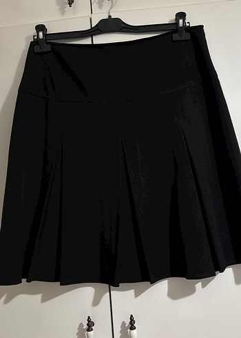 Siyah Pilili Midi Etek - Görsel 2