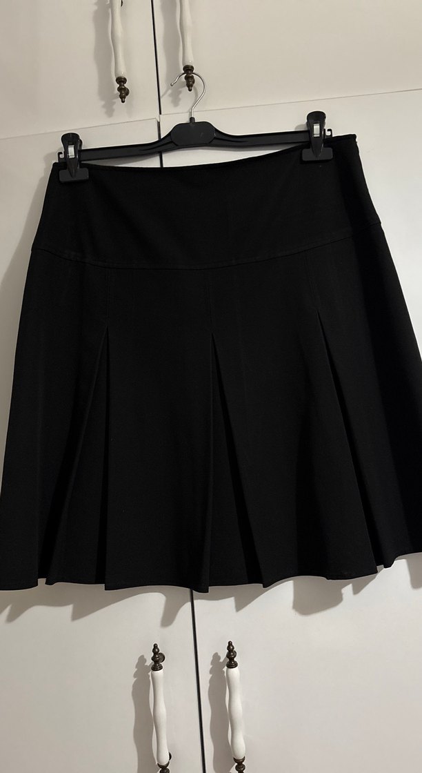 Siyah Pilili Midi Etek - Görsel 2