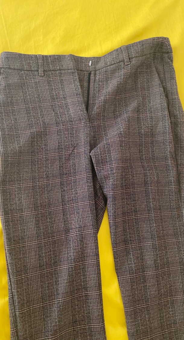 Kemerli Kahverengi Kadın Kumaş Pantolon - Görsel 2