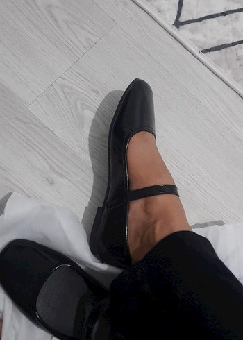 LC Waikiki Kızlar için Siyah Tokalı Gotik Babet