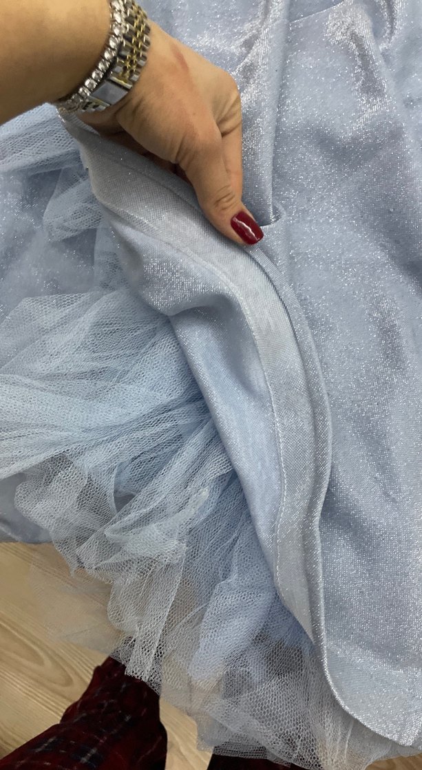 Kuyruklu Balık Model Drapeli V Yaka Uzun Abiye Elbise - Görsel 3