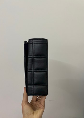 Beymen muadil Siyah Kare Desenli Deri Kadın Çanta - Görsel 5