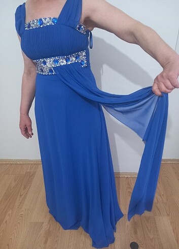 ASTARLI DIŞI ŞİFON HARIKA ABIYE ELBÍSE - Görsel 2