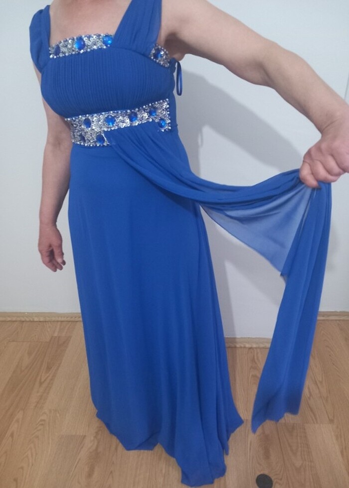 ASTARLI DIŞI ŞİFON HARIKA ABIYE ELBÍSE - Görsel 2