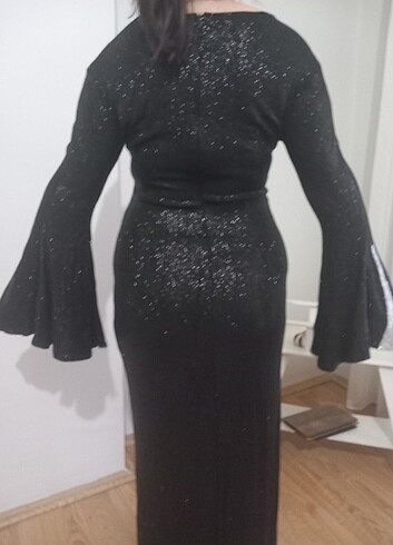 AKICI SİMLİ İSPANYOL KOLLU ABİYE - Görsel 4