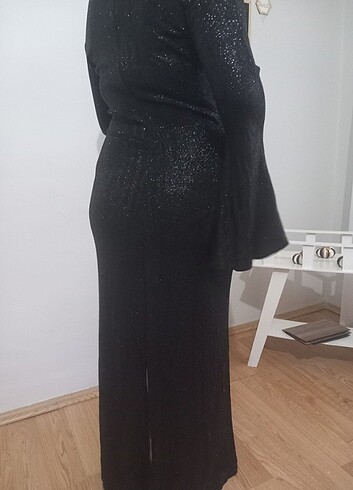 AKICI SİMLİ İSPANYOL KOLLU ABİYE - Görsel 5