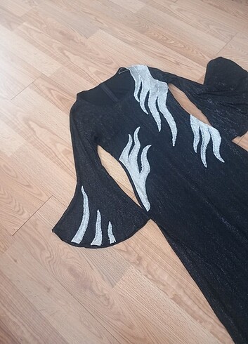 AKICI SİMLİ İSPANYOL KOLLU ABİYE - Görsel 8