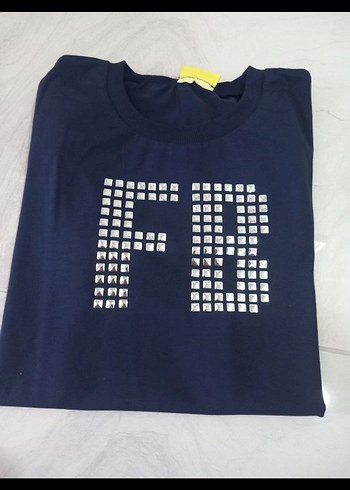 Payet Detaylı Uzun Kollu Mavi Tişörtü - Görsel 4