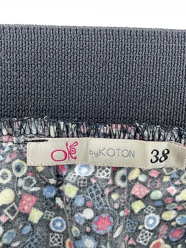 38 Beden çeşitli Renk Koton Mini Etek %70 İndirimli.