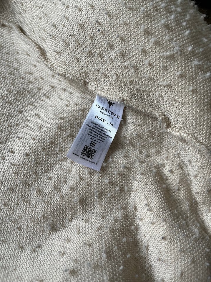 Kapüşonlu Fermuarlı Bej unisex ceket - Görsel 3