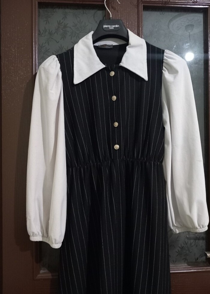 Kemerli günlük elbise - Görsel 3