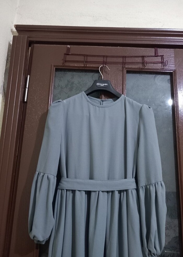 Günlük elbise kemerli - Görsel 2