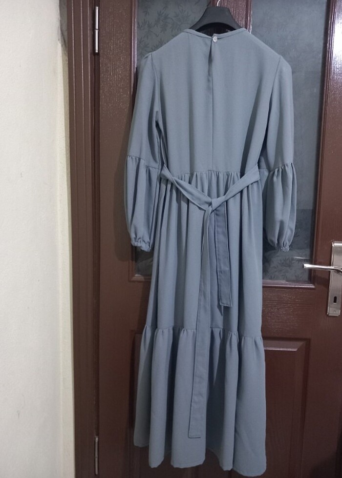 Günlük elbise kemerli - Görsel 4