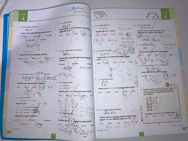 Beden Renk 345 tyt matematik soru bankası