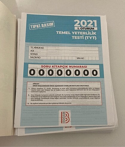  Çıkmış tıpkı basım denemeler