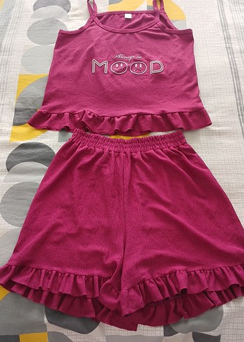 Pembe Mini Kadın Pijama Takımı
