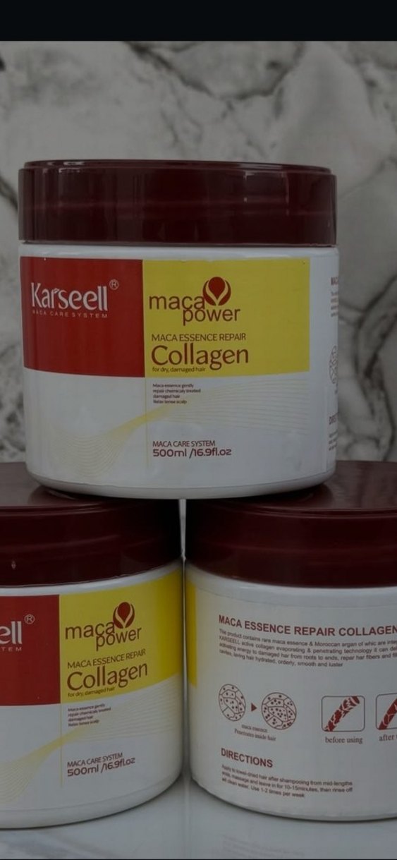 Karseell Maca Power Kolajen Saç Maskesi 500ml - Görsel 3