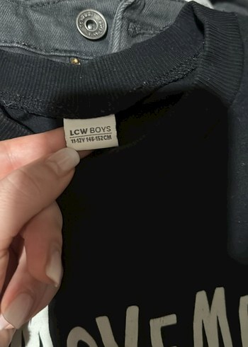 Erkek Siyah Baskılı Uzun Kollu Tişört - Görsel 2