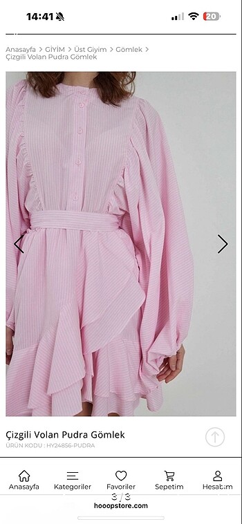 38 Beden Hooopstore tunik gömlek