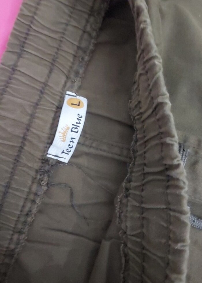 Haki kargo pantalon - Görsel 3