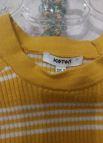 m Beden sarı Renk Koton bluz