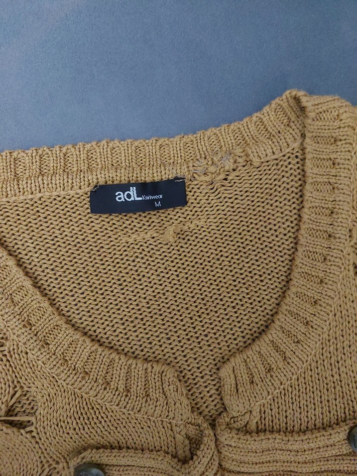 Bej Örgü Kadın Hırka - Görsel 3