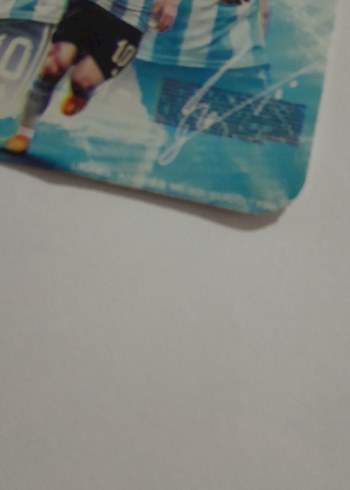 Mavi Messi Temalı imzalı kart - Görsel 2