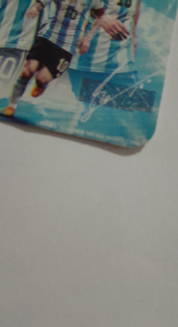 Mavi Messi Temalı imzalı kart - Görsel 2