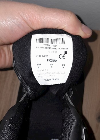 Siyah Bağcıklı Erkek Kauçuk Bot iş ayakkabısı - Görsel 3