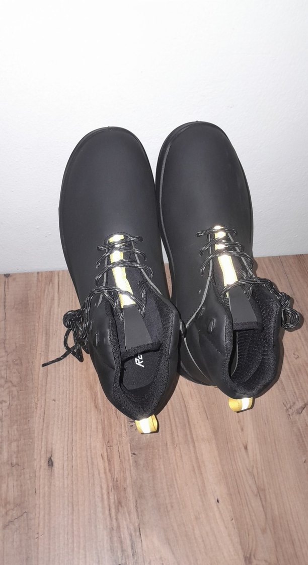 Siyah Bağcıklı Erkek Kauçuk Bot iş ayakkabısı - Görsel 5