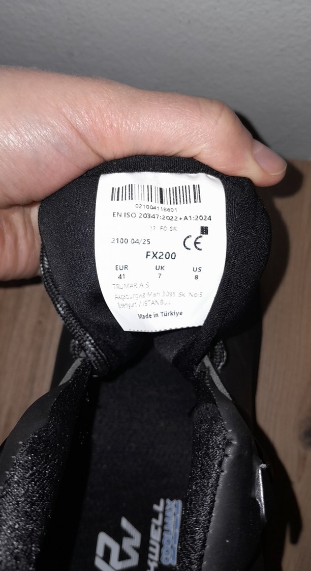 Siyah Bağcıklı Erkek Kauçuk Bot iş ayakkabısı - Görsel 3