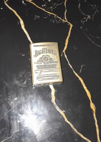 Altın Renk Vintage Jim Beam çakmak.