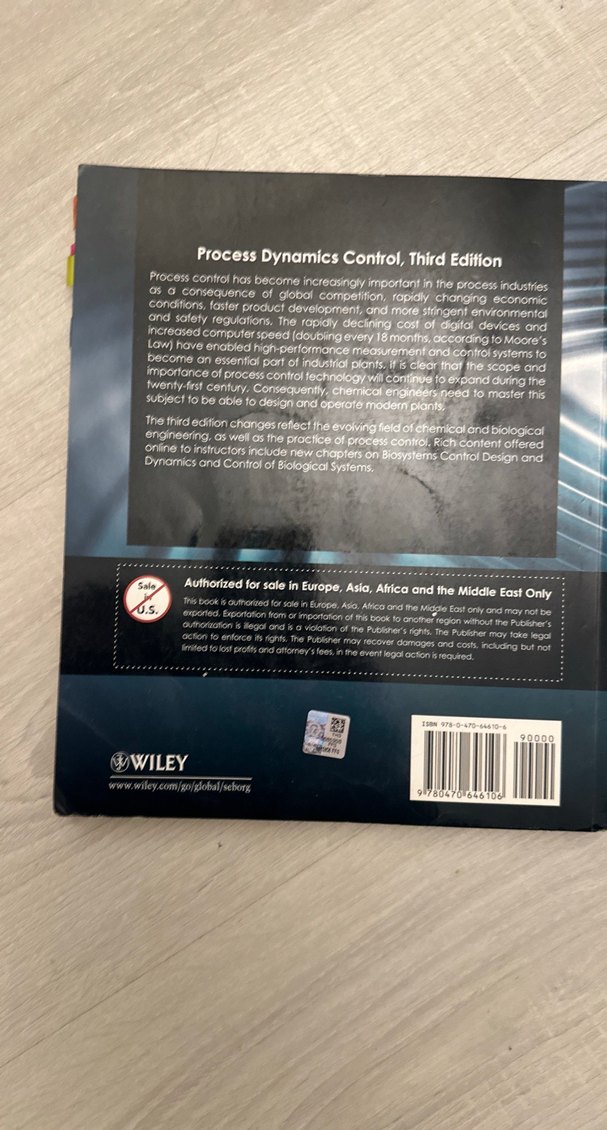 Process Dynamics and Control - Uluslararası Öğrenci Versiyonu - Görsel 3