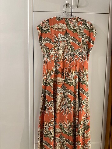 Mango  önden düğmeli ,desenli rlbise - Görsel 2