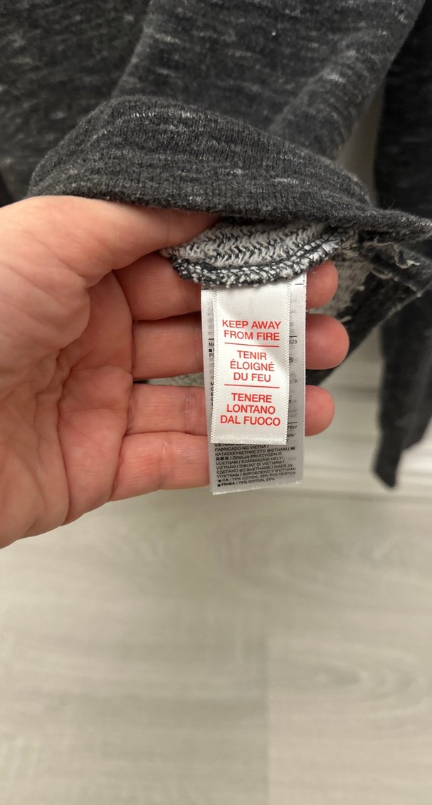 GAP Marka Orijinal GriMavi Kadın Uzun Kollu Basic Sweatshirt - Görsel 5