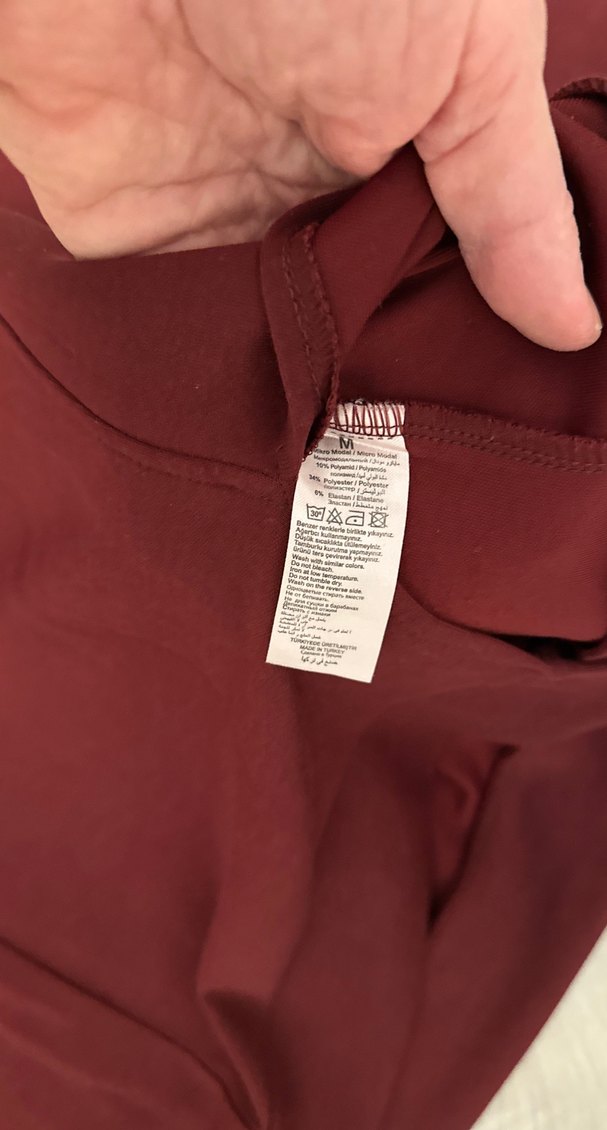 Bordo Kapüşonlu Kadın Sweatshirt - Görsel 5