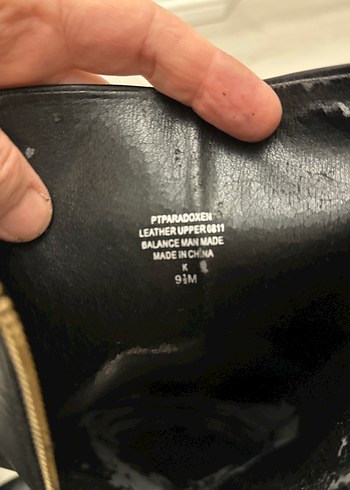 Siyah Deri Dizüstü Stiletto Çizme - Görsel 6