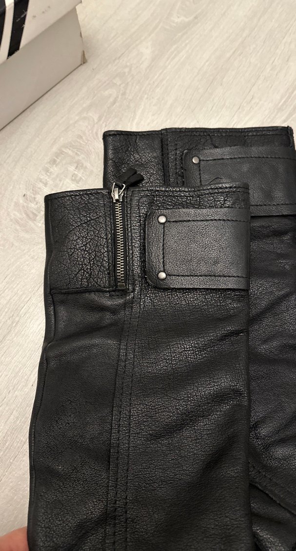 Siyah Deri Tokalı Biker Dizüstü  çizme - Görsel 5