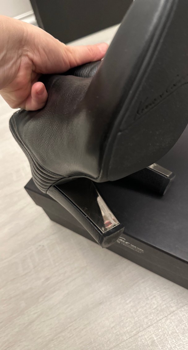 Kenneth Cole Siyah Deri Tokalı Blok Topuk Bot - Görsel 5